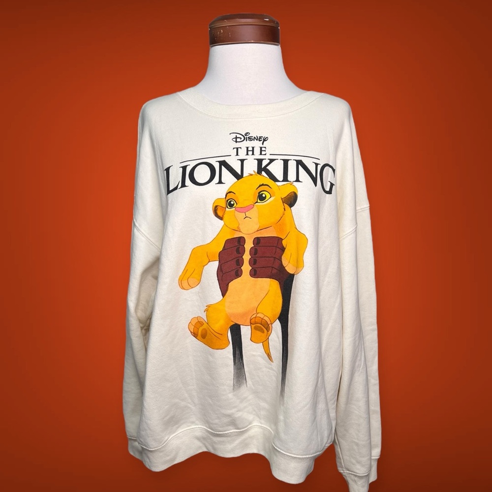 Disney The Lion King Sweatshirt Cream Junior’s Size XXL (19)